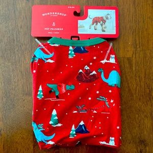 Dinosaur Christmas Pet Pajamas Small